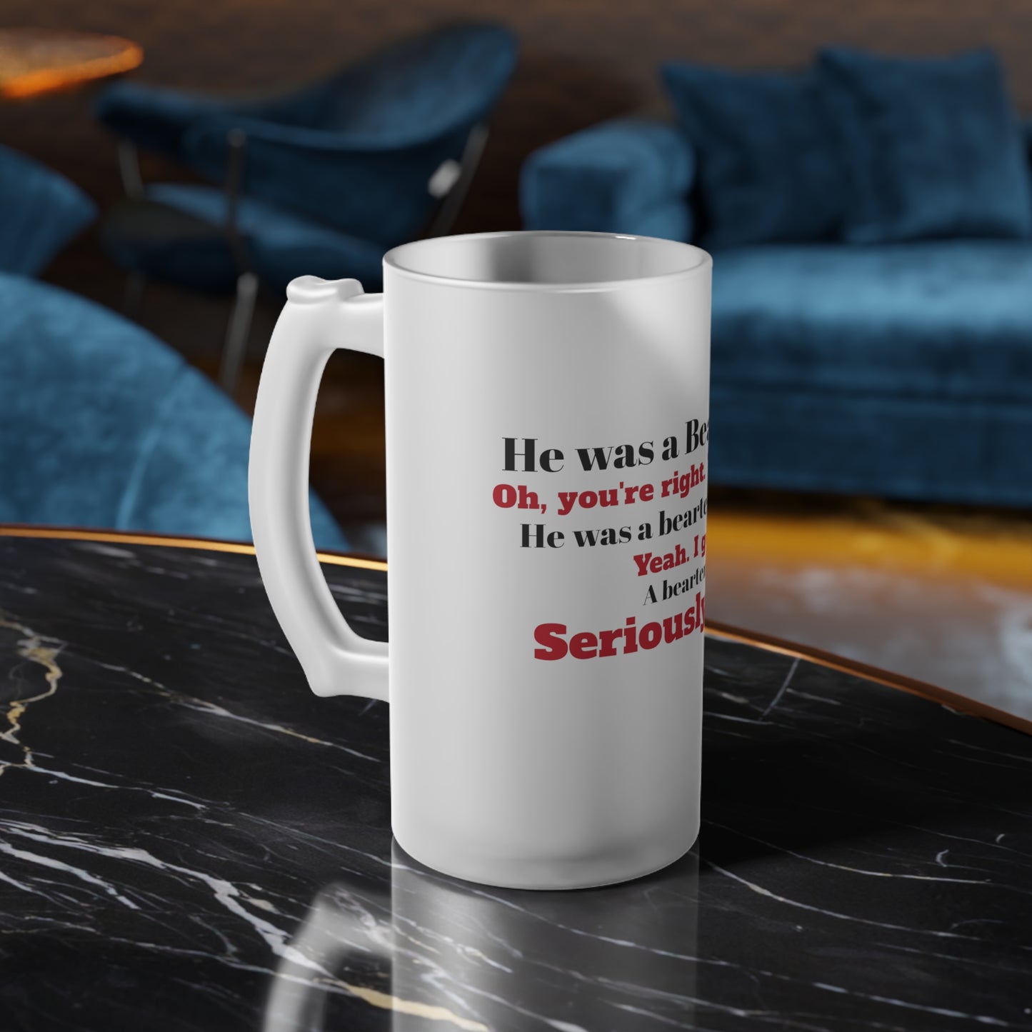 Beartender Frosted Beer Mug