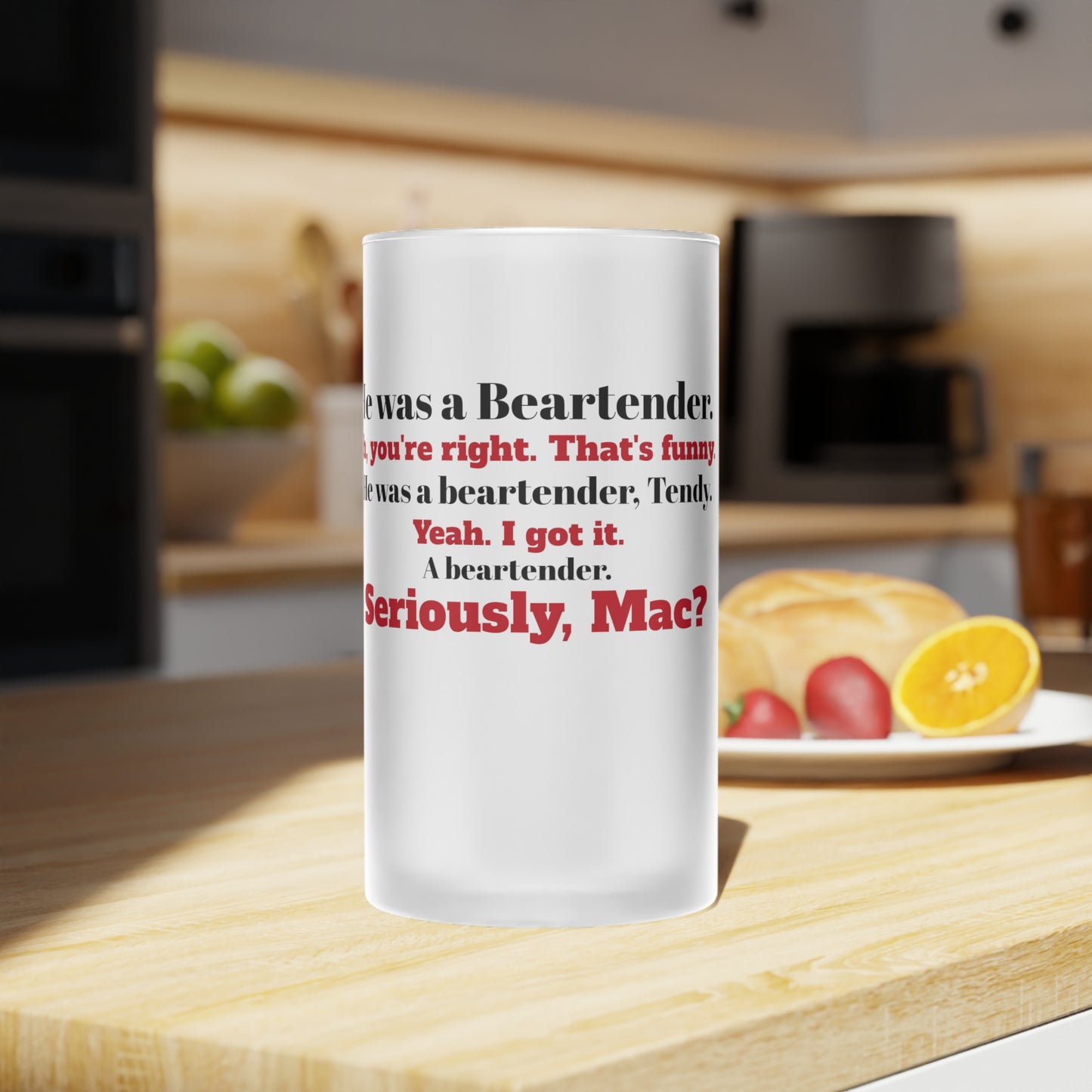 Beartender Frosted Beer Mug