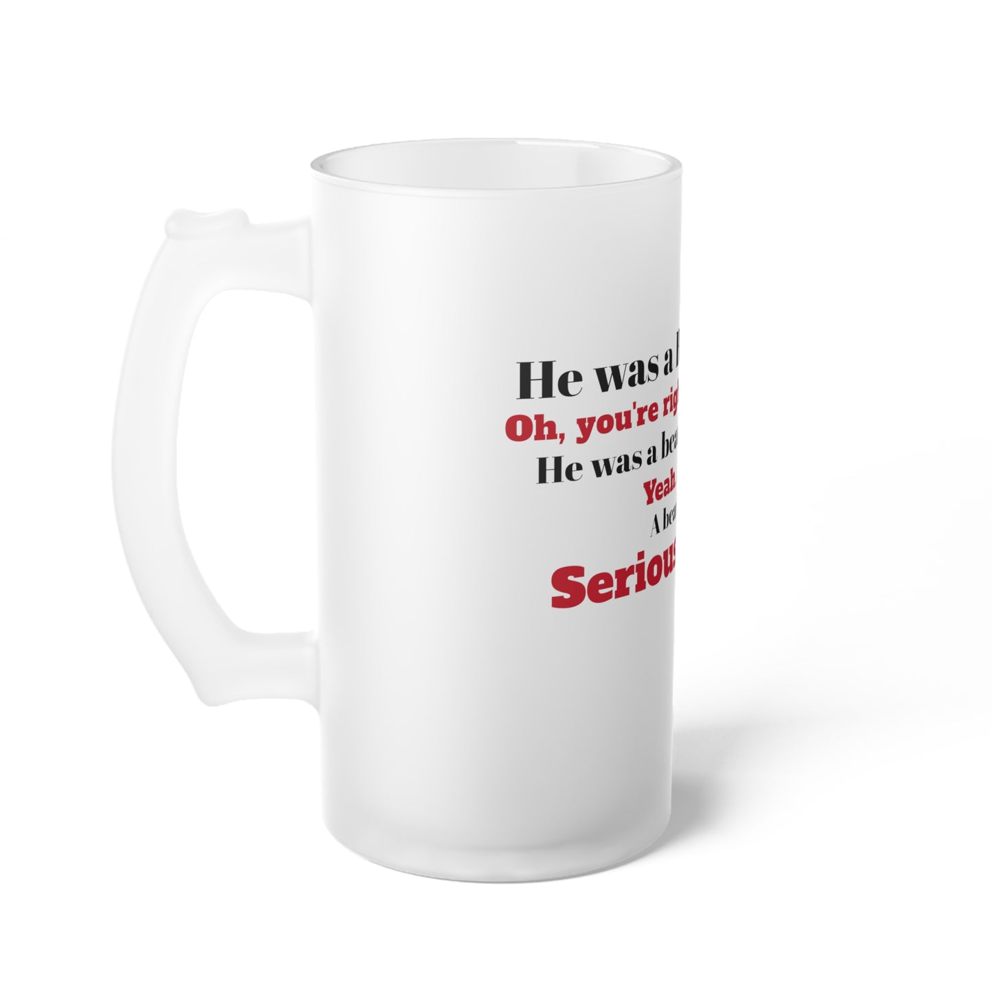 Beartender Frosted Beer Mug