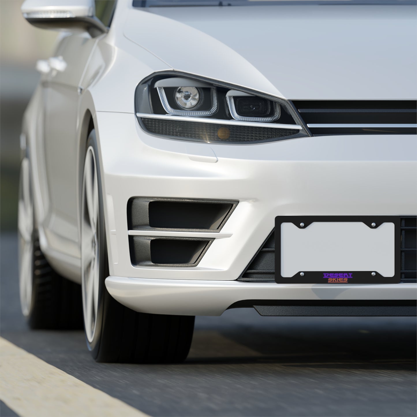 Desert Skies Metal License Plate Frame