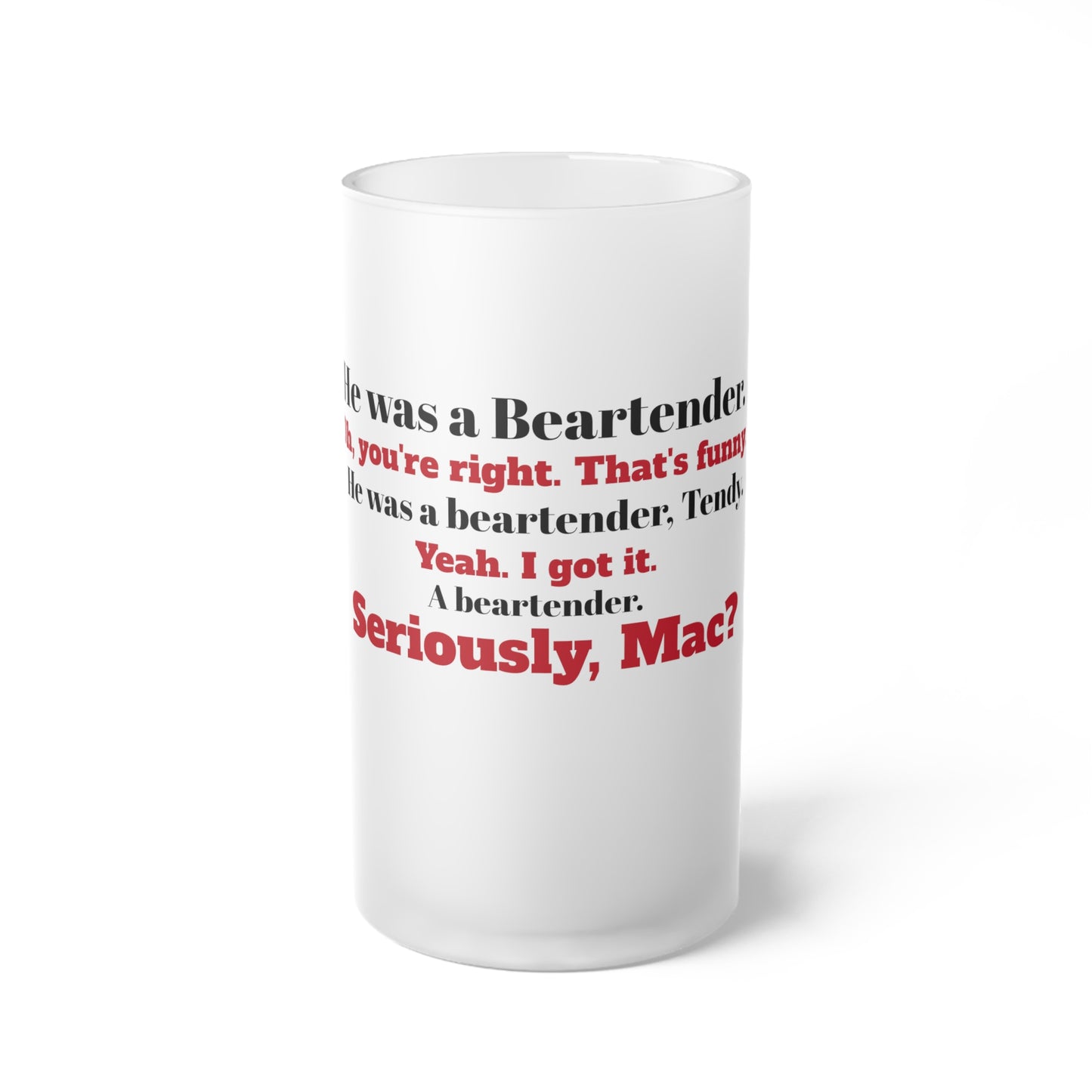Beartender Frosted Beer Mug