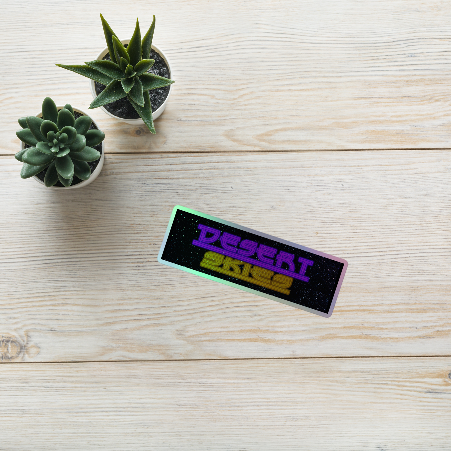 Desert Skies Holographic Sticker